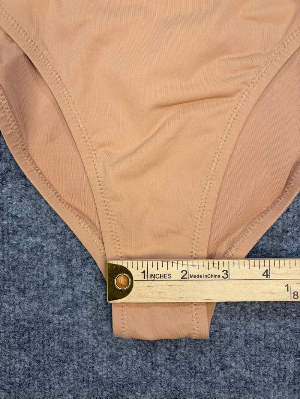 SKIMS Swim Triangle Bikini Set Nude Beige Small Minimal Beachcore Resortwear